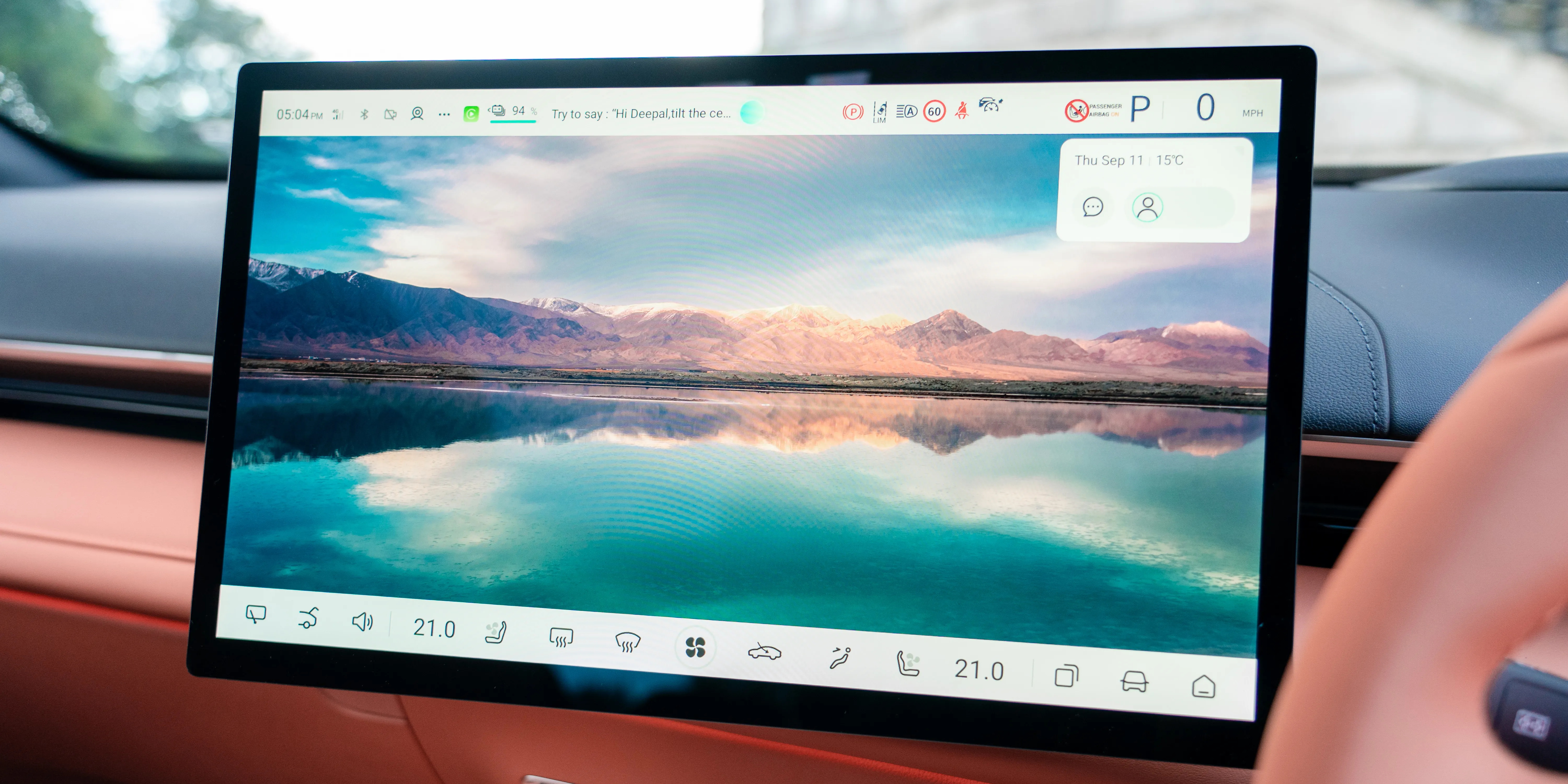 Changan Deepal S07 infotainment screen