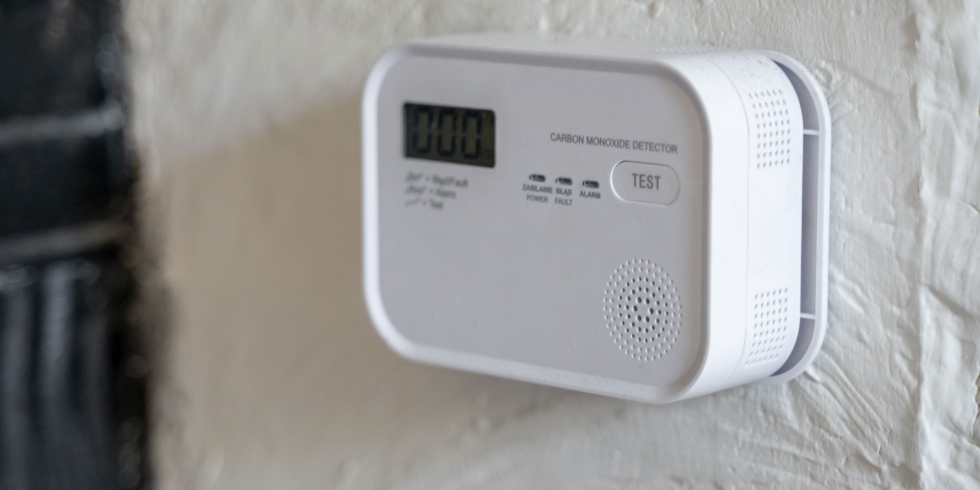 A carbon monoxide alarm