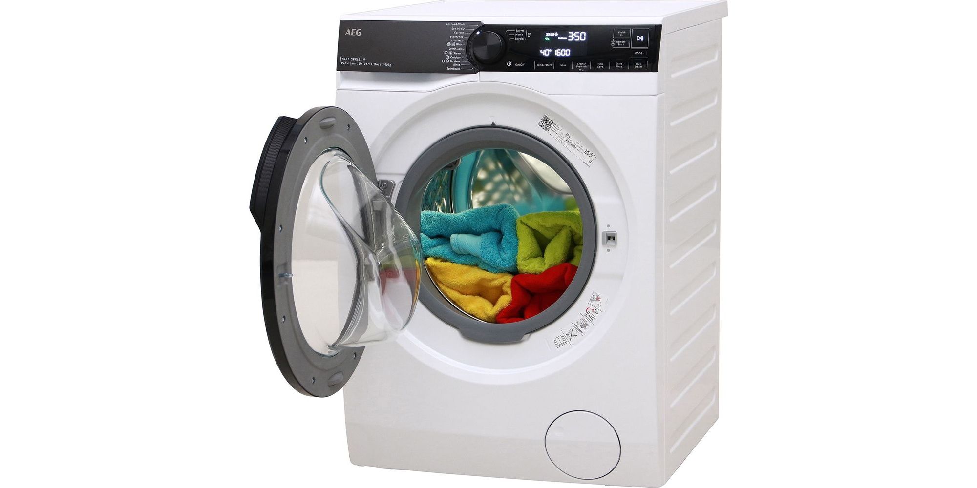 Washer-dryer with an extra large drum