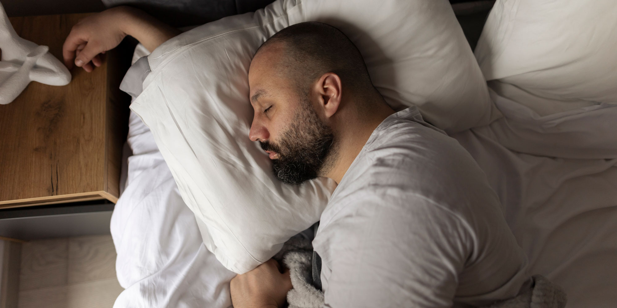 A man sleeping