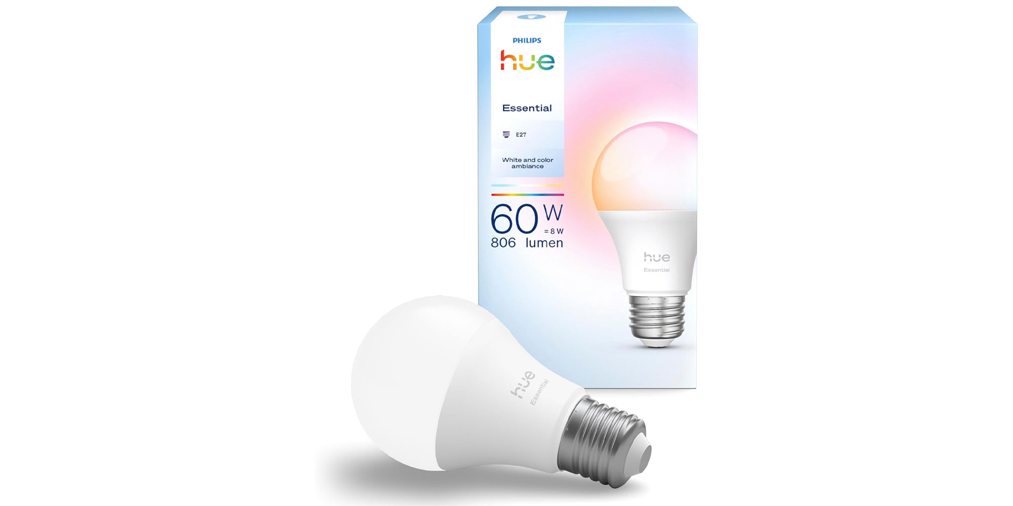 Philips Hue Essential smart bulb white and colour (E27)
