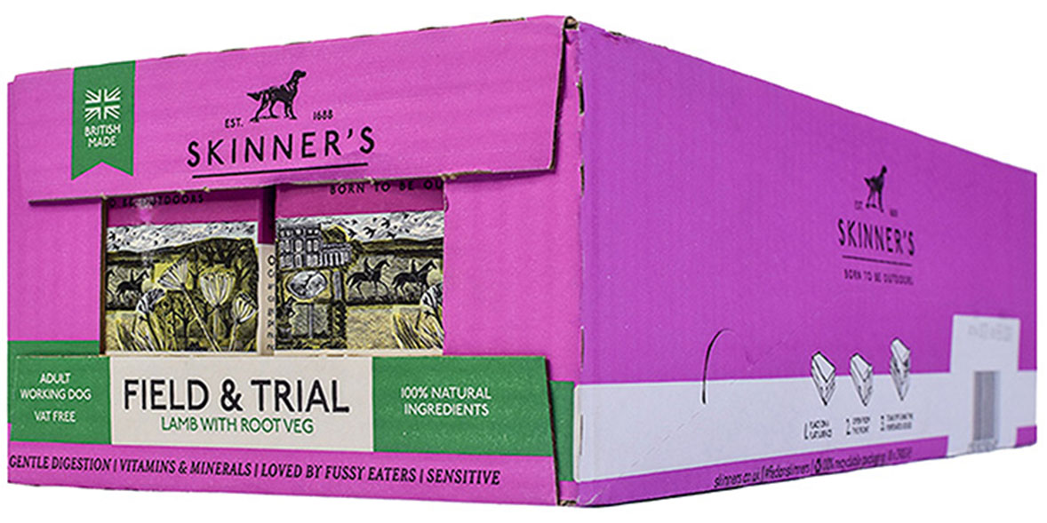 Field & trial Lamb dog food packet
