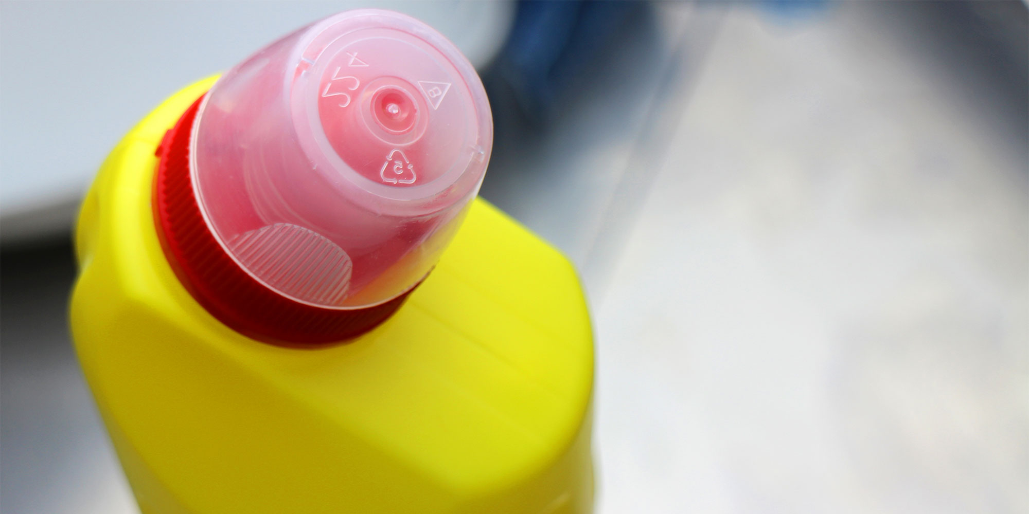 A bottle of bleach