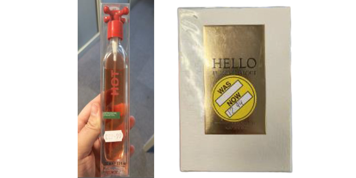 Recalled perfumes