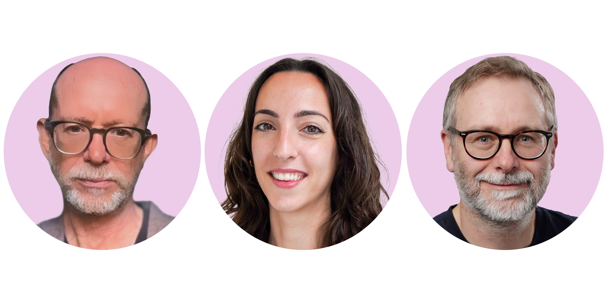 The photograph experts: Peter Lawson (left) Alba Diaz (middle) James Stringer (right)