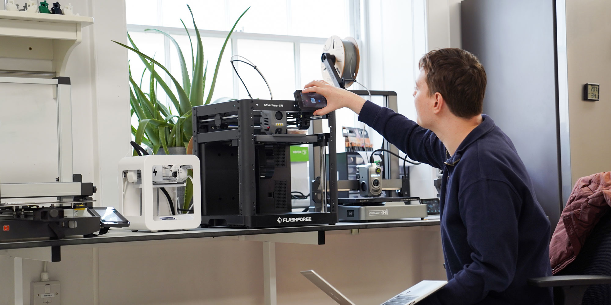 Adjusting the settings of a 3D printer