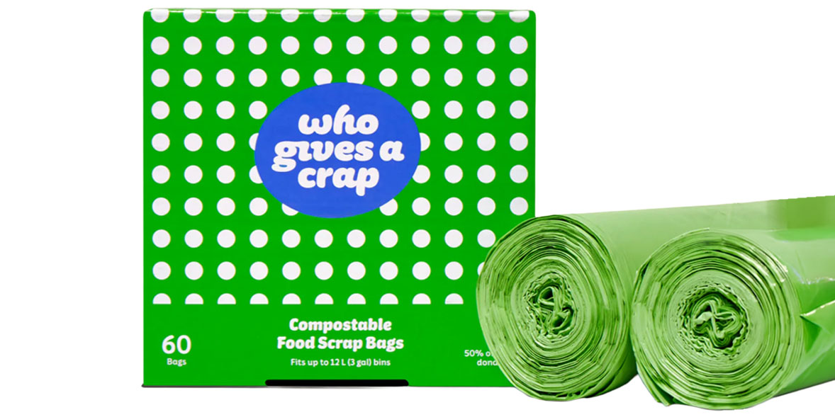 Who Gives a Crap Compostable Food Scrap Bags