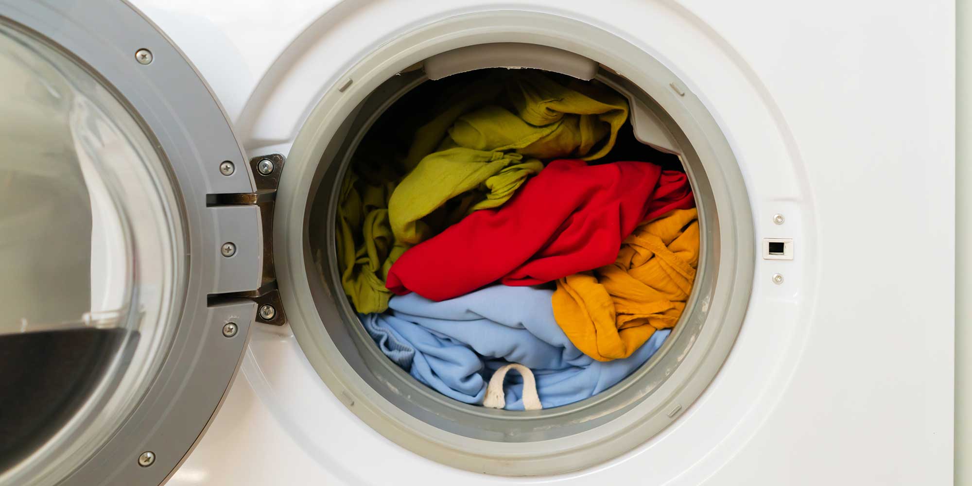 Full washing machine drum