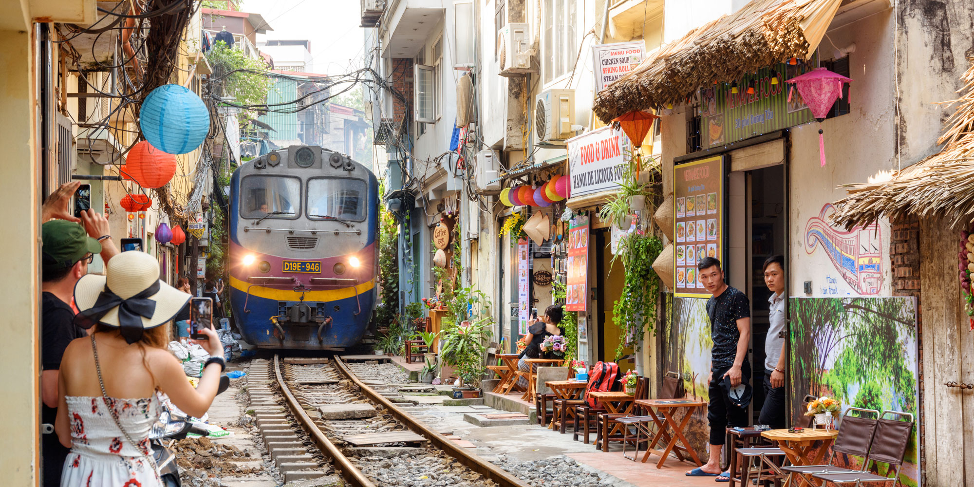 Train Street, Hanoi, Vietnam