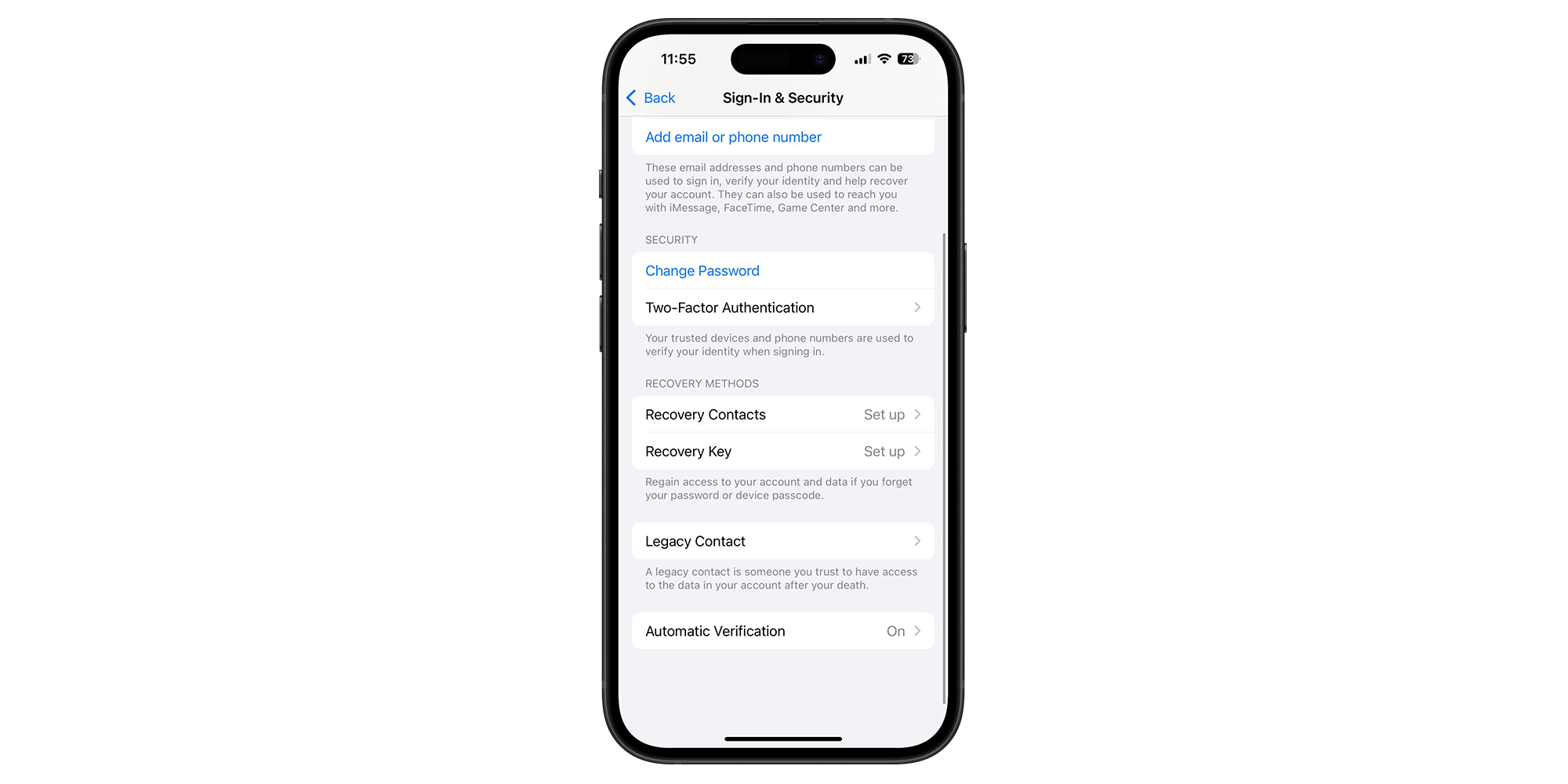 iOS 2FA screenshot