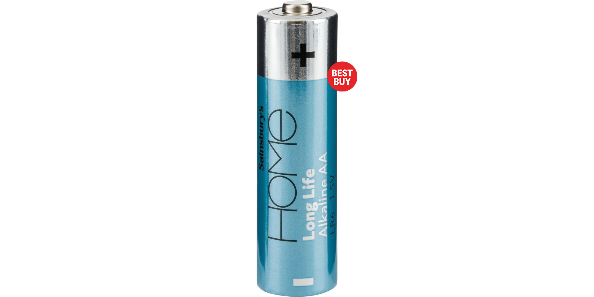Sainsbury's Home Long Life Alkaline AA battery with Best Buy badge