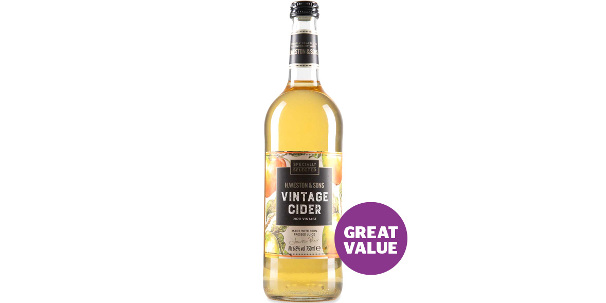 Best vintage cider supermarkets vs Aspall, Henry Westons and more
