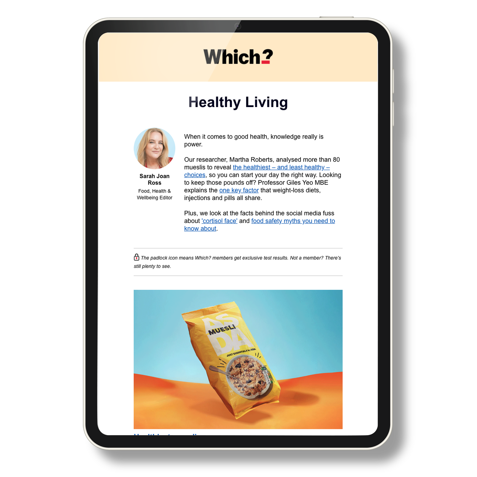Healthy living newsletter
