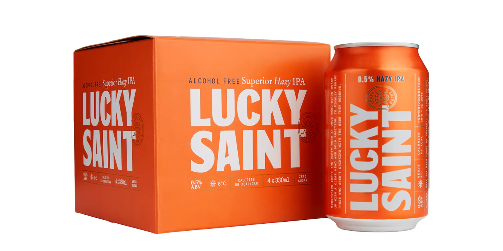 Cans of recalled Lucky Saint