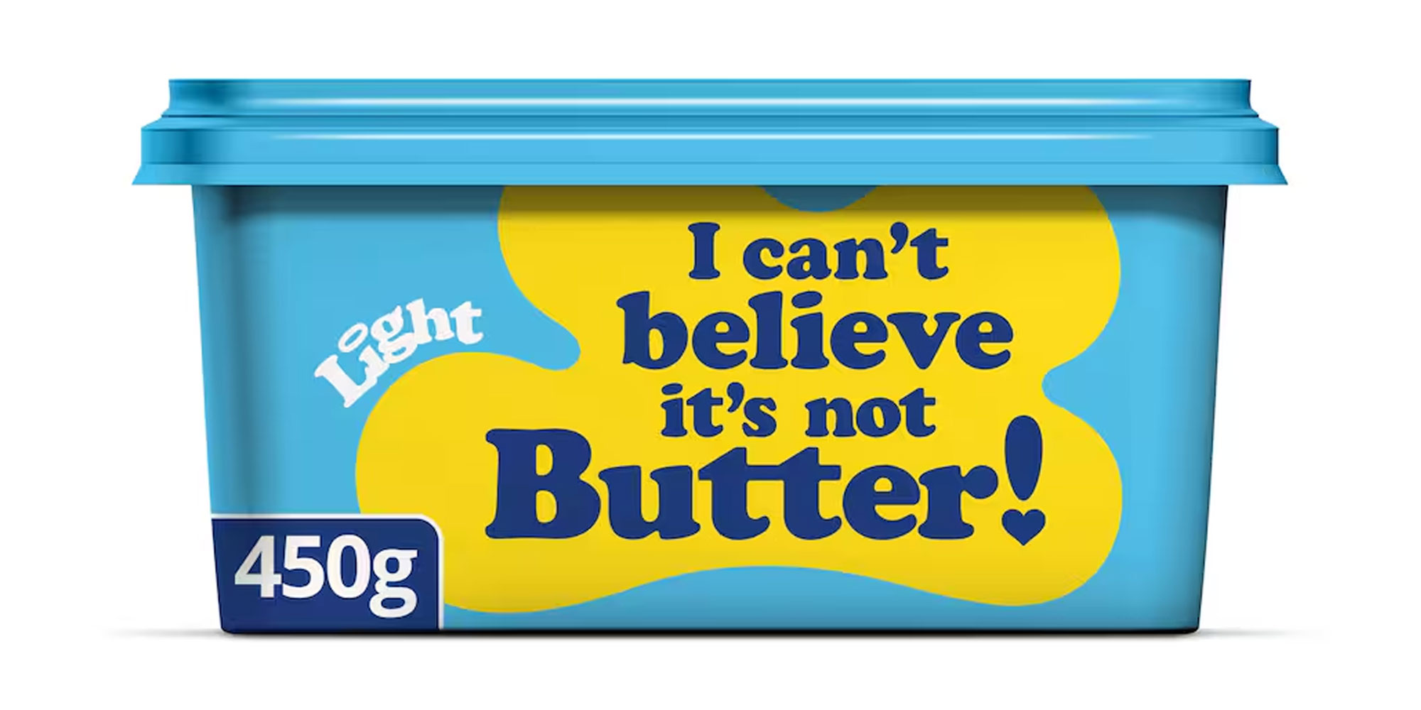 Pack shot of I Can't Believe It's Not Butter Light.