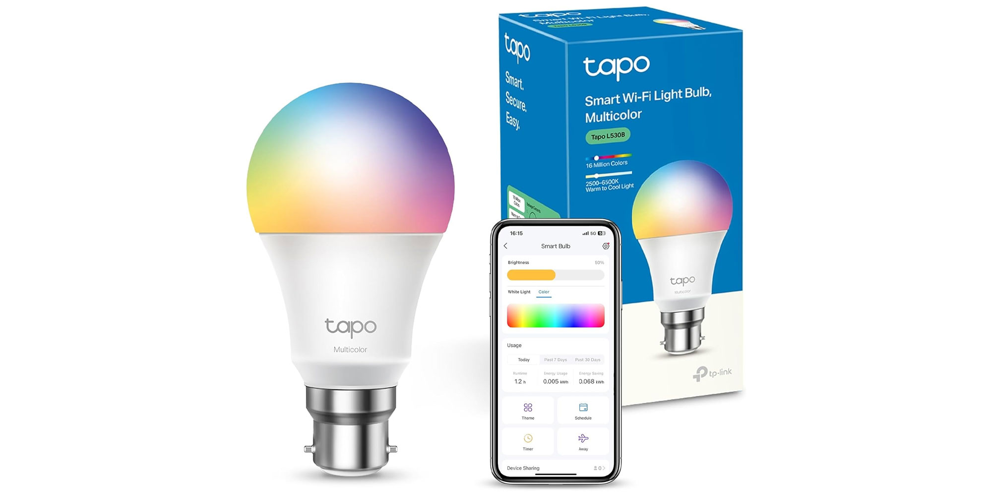 Tapo L530B smart bulb multicolour (B22)