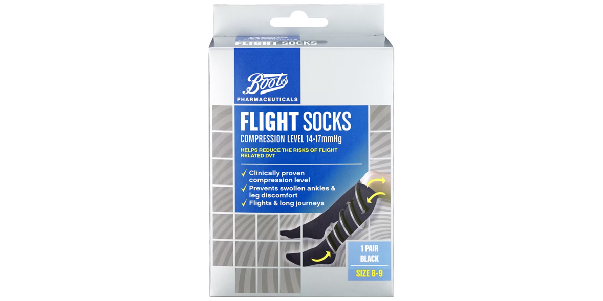 Boots flight socks box