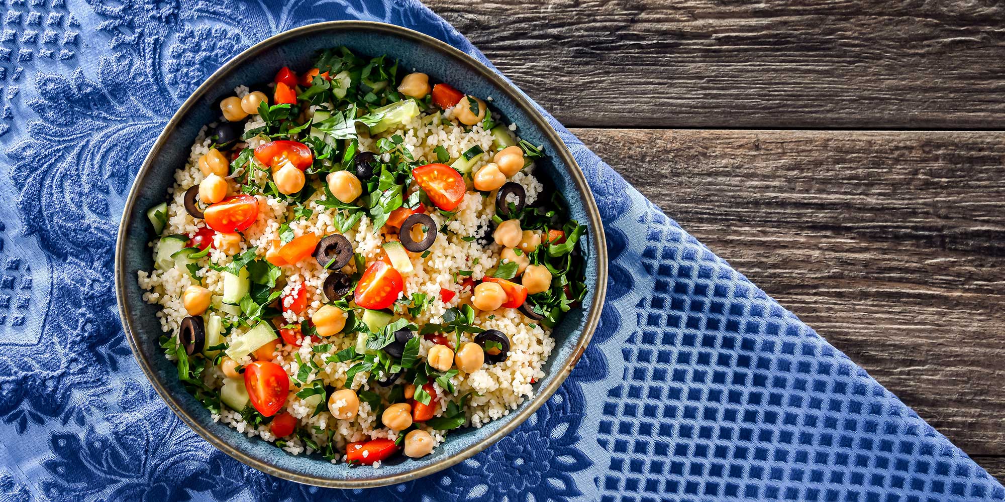Couscous chickpea salad