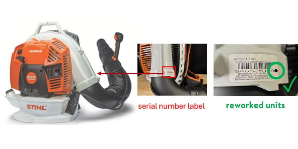 Recalled Stihl leaf blower