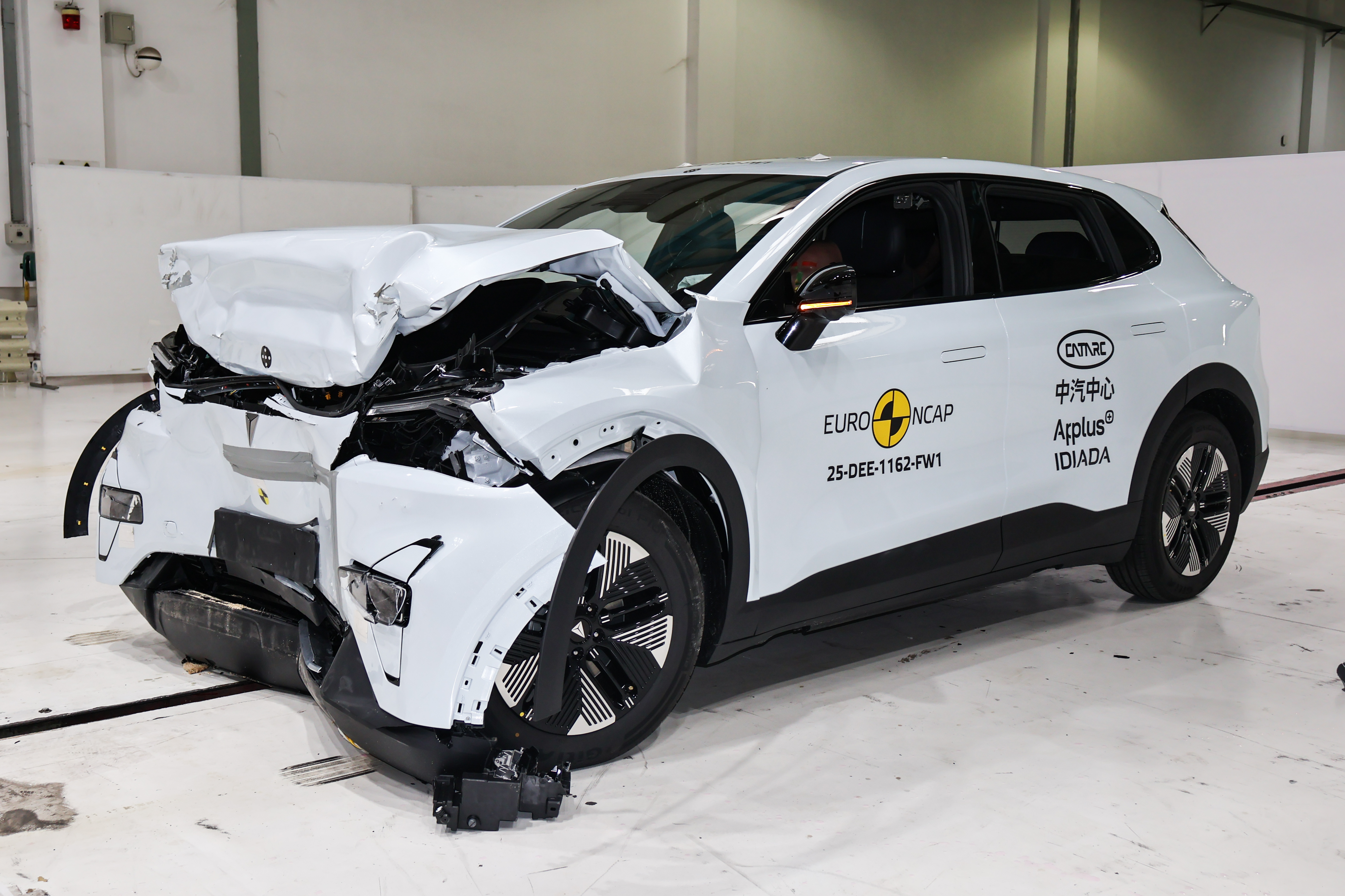 Changan Deepal S05 after a Euro NCAP crash test