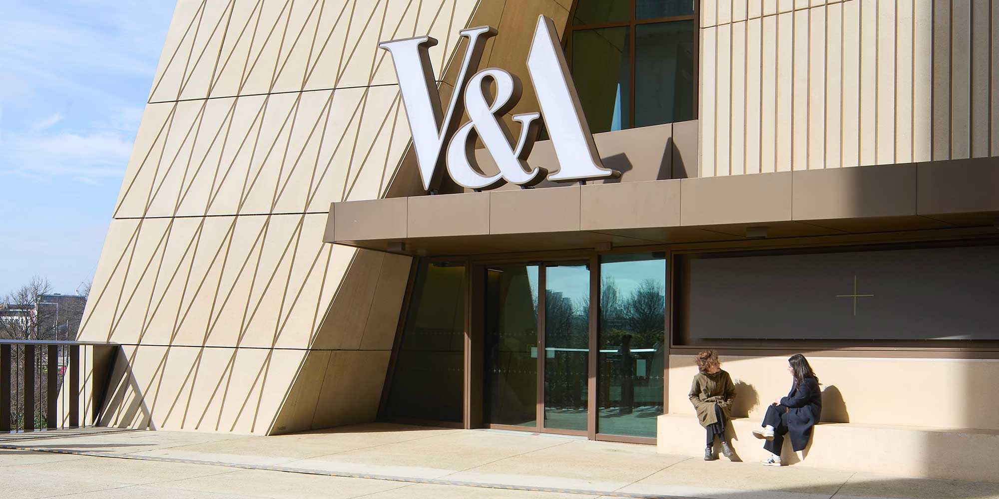 A picture of the entrance to the V&A East, which is among some of the new attractions in the UK