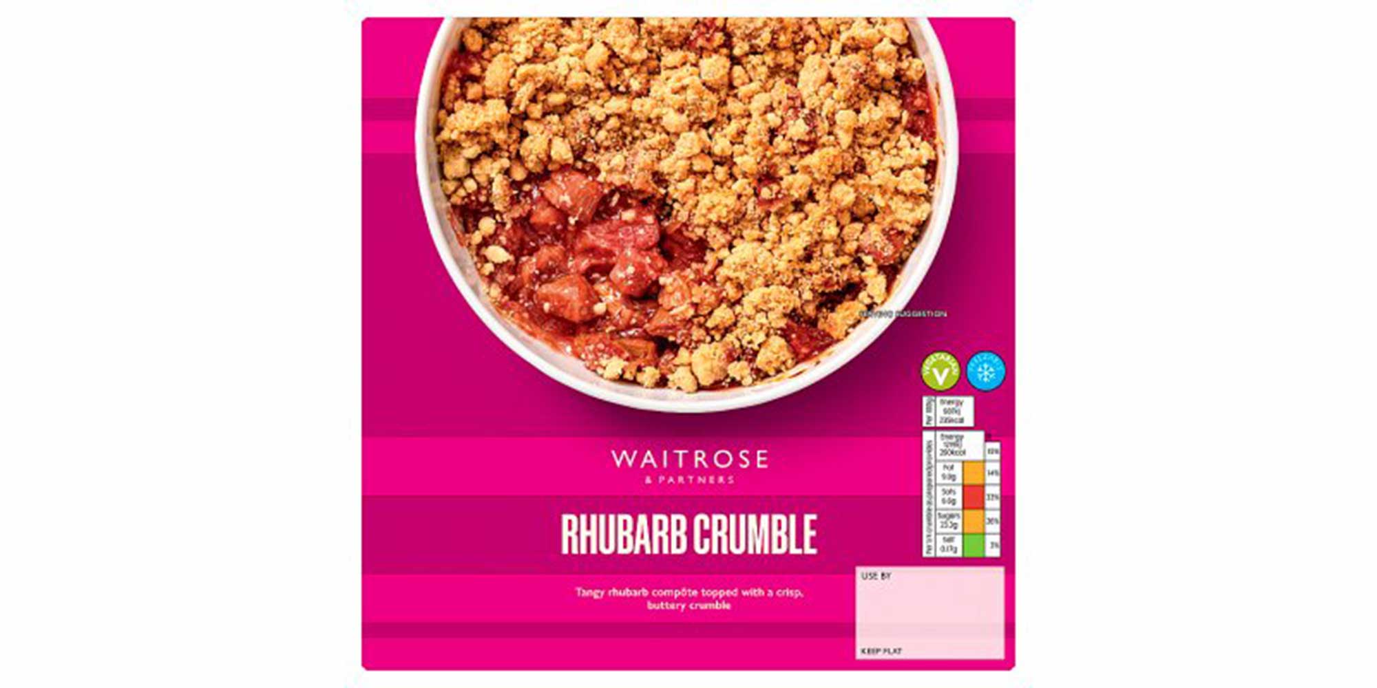 Waitrose Rhubarb Crumble