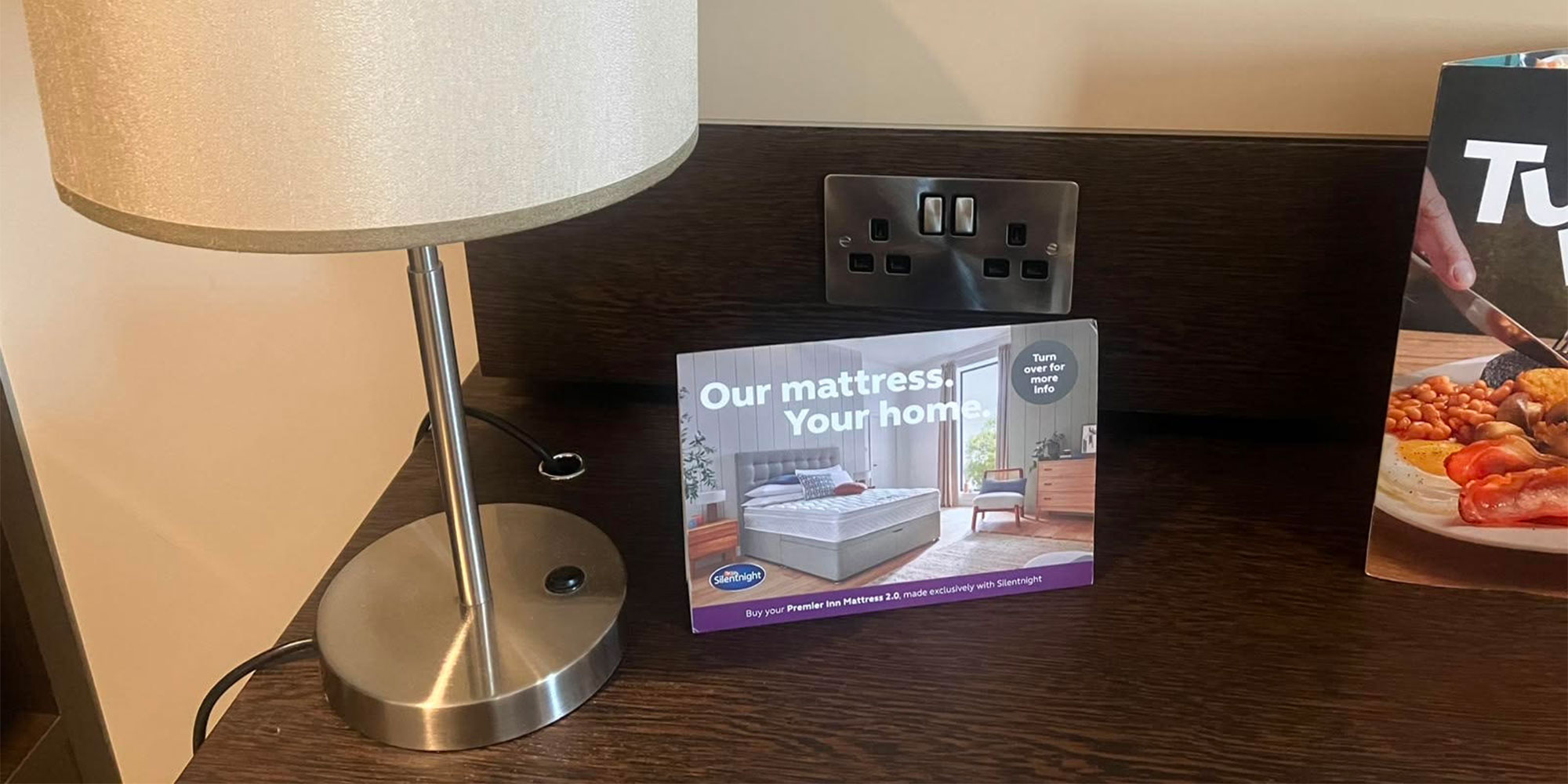 Premier Inn hotel mattress promotion