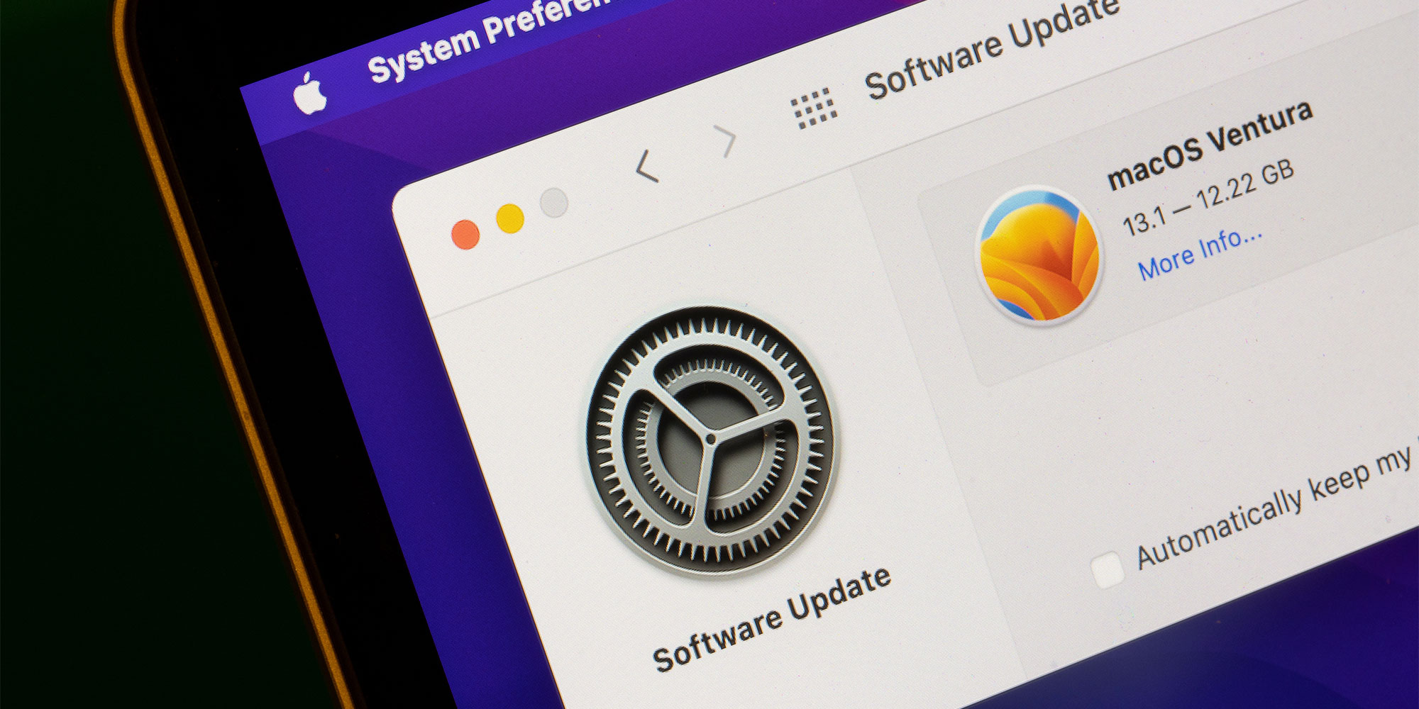 MacOS on a mac laptop