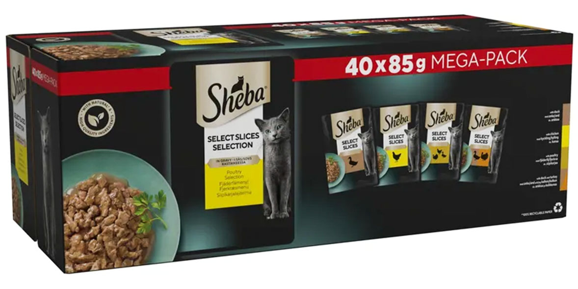Box of Sheba Select Slices cat food