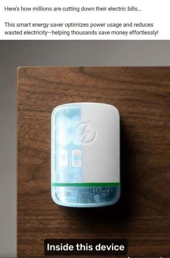 A scam advert peddling an energy-saving device