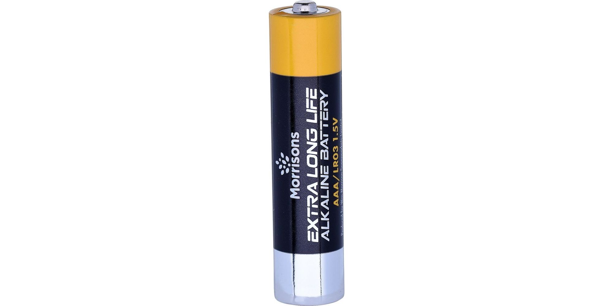 Morrisons Extra Long Life Alkaline AAA battery