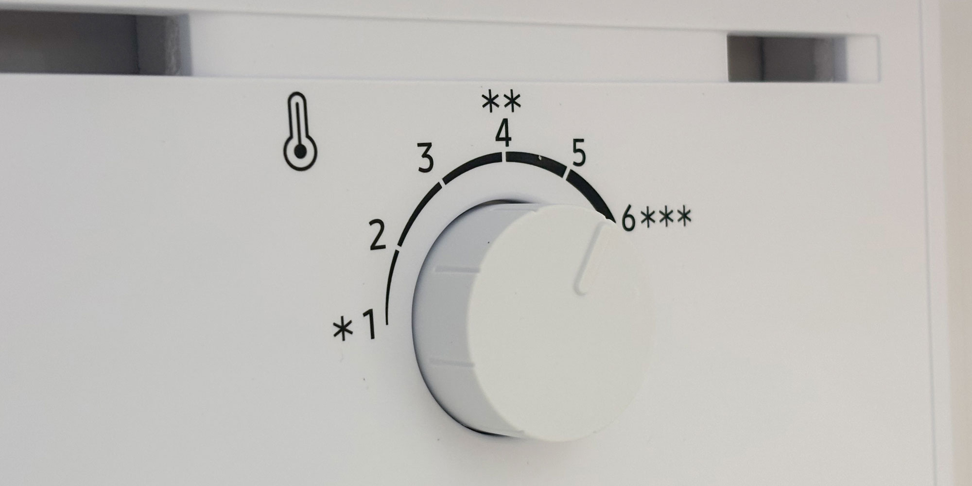 Fridge temperature dial