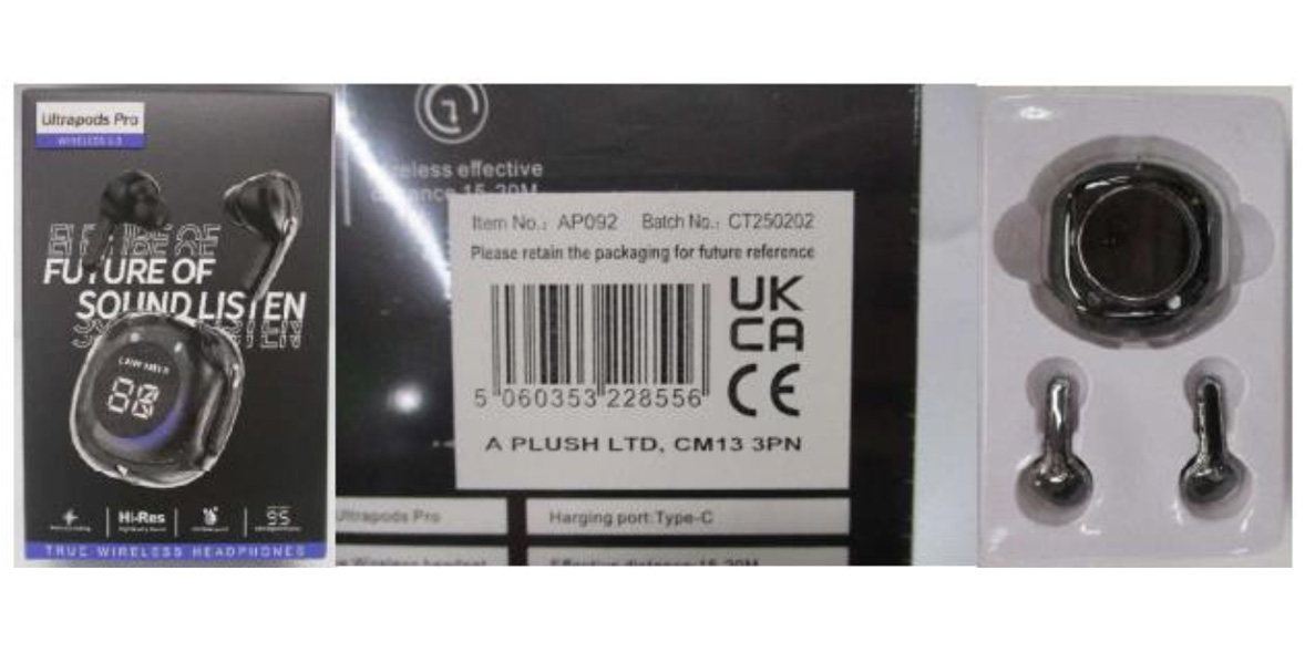 Recalled Ultrapods headset