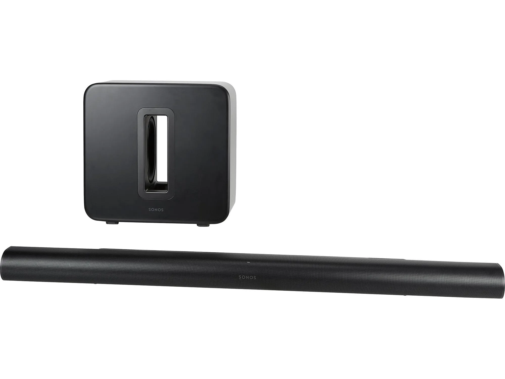 Sonos Arc Ultra and Sonos Sub 4 soundbar and subwoofer