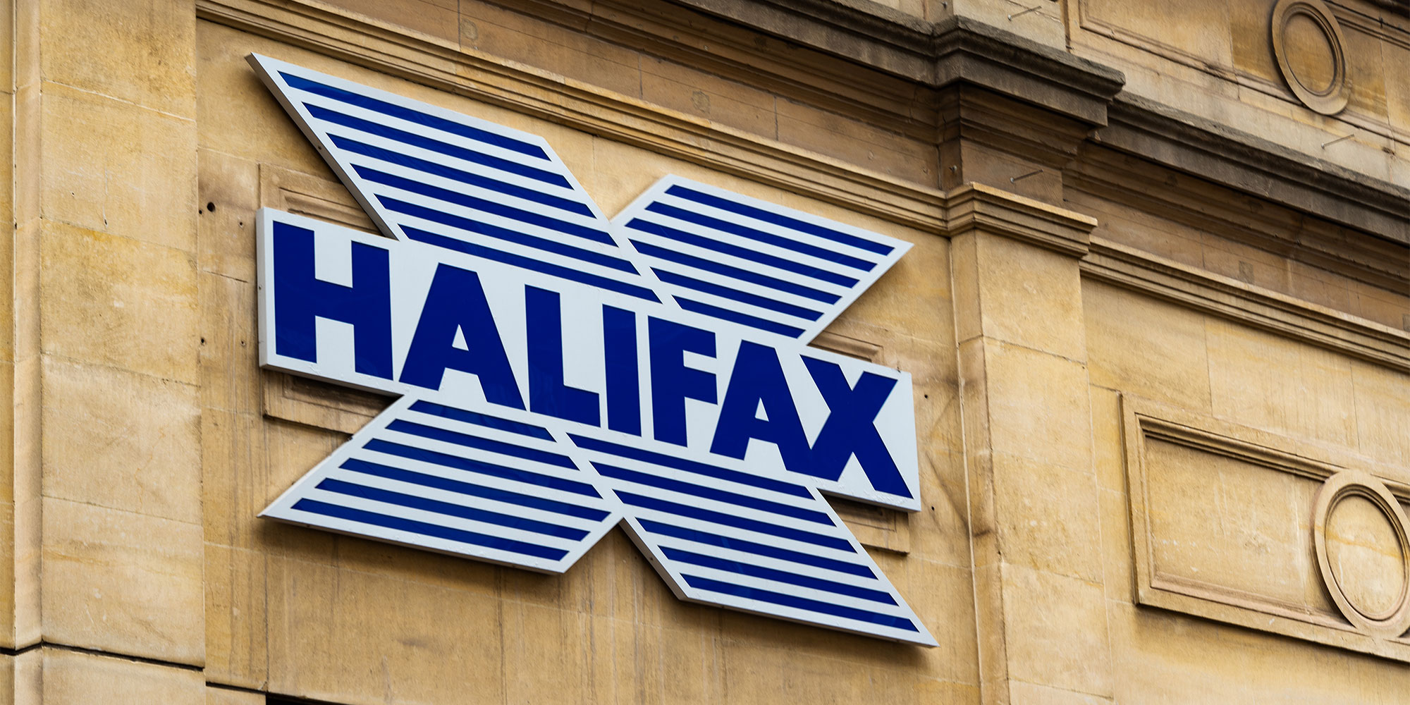 Halifax logo at a bank branch