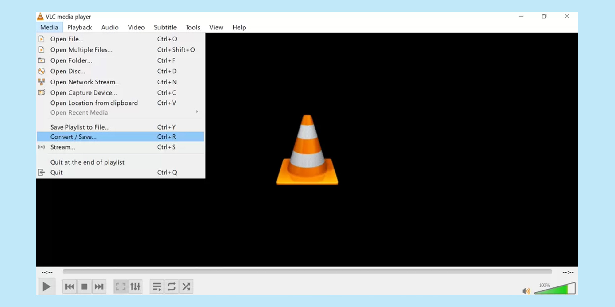 VLC convert