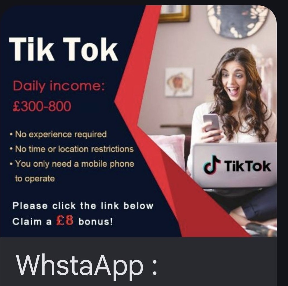 A job scam being peddled on WhatsApp