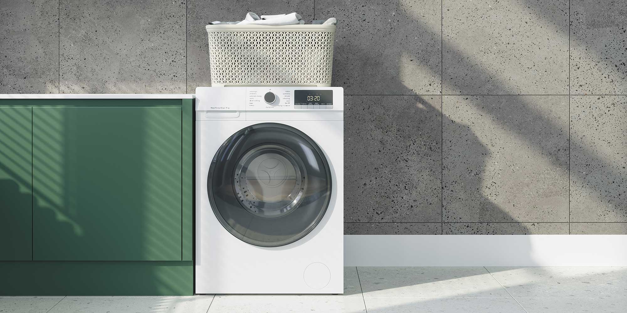 tumble dryer in garage