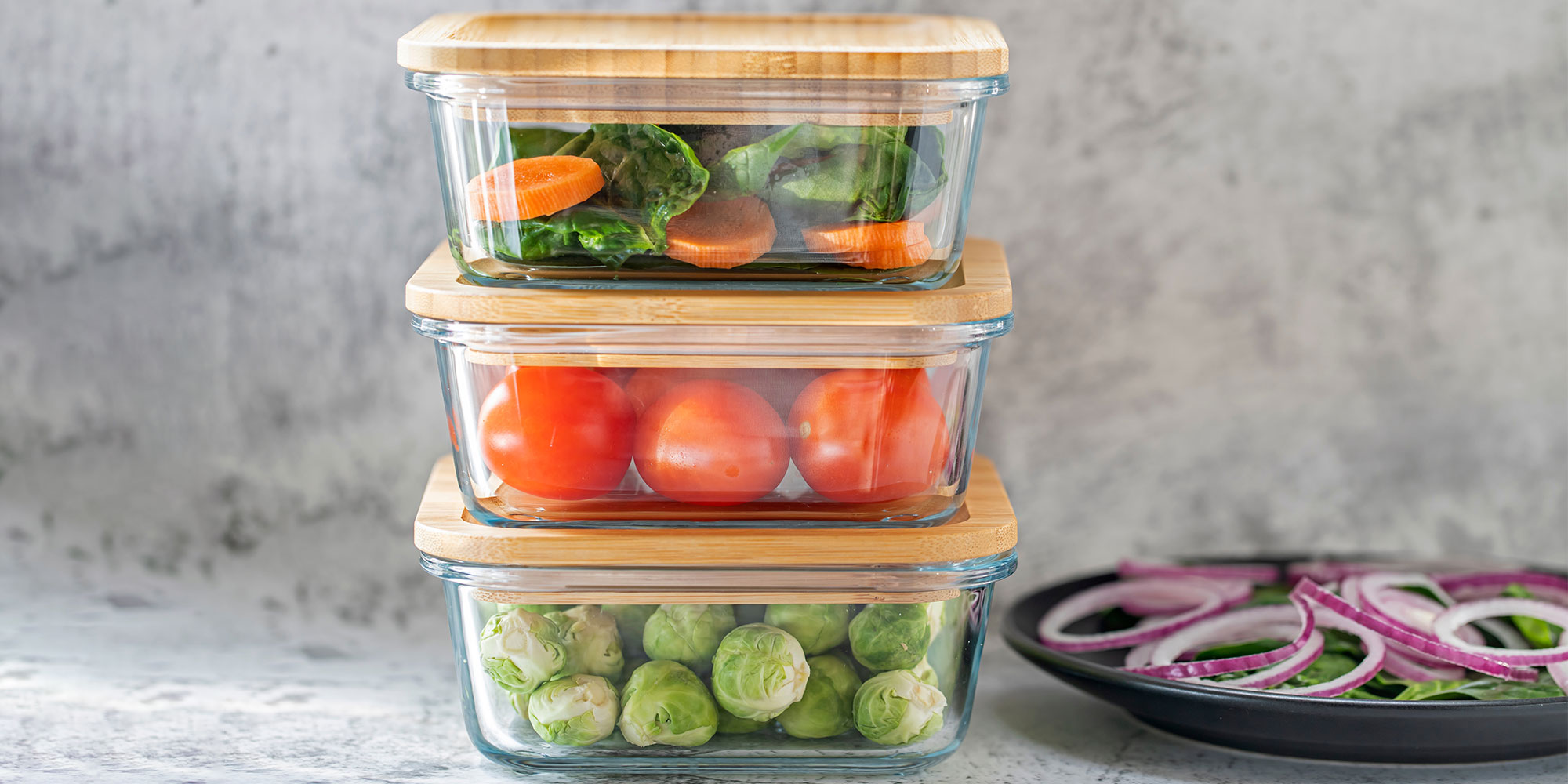 Glass storage containers