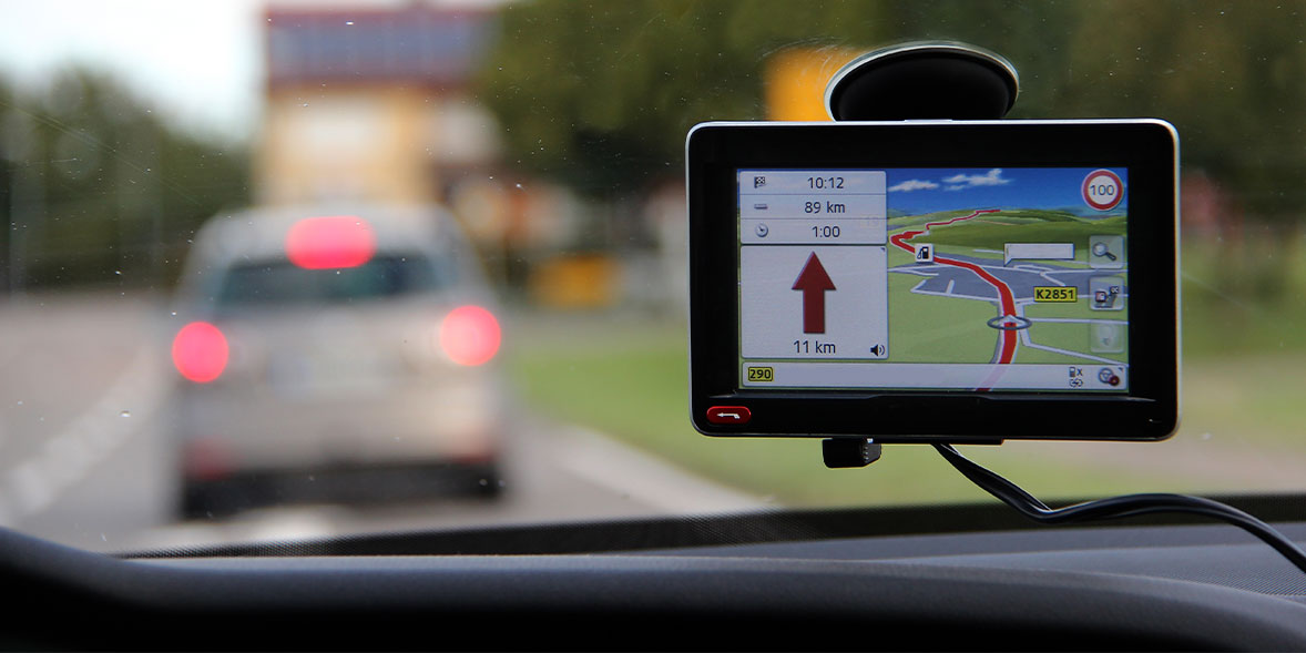 GPS tracking features showing on dash cam screen