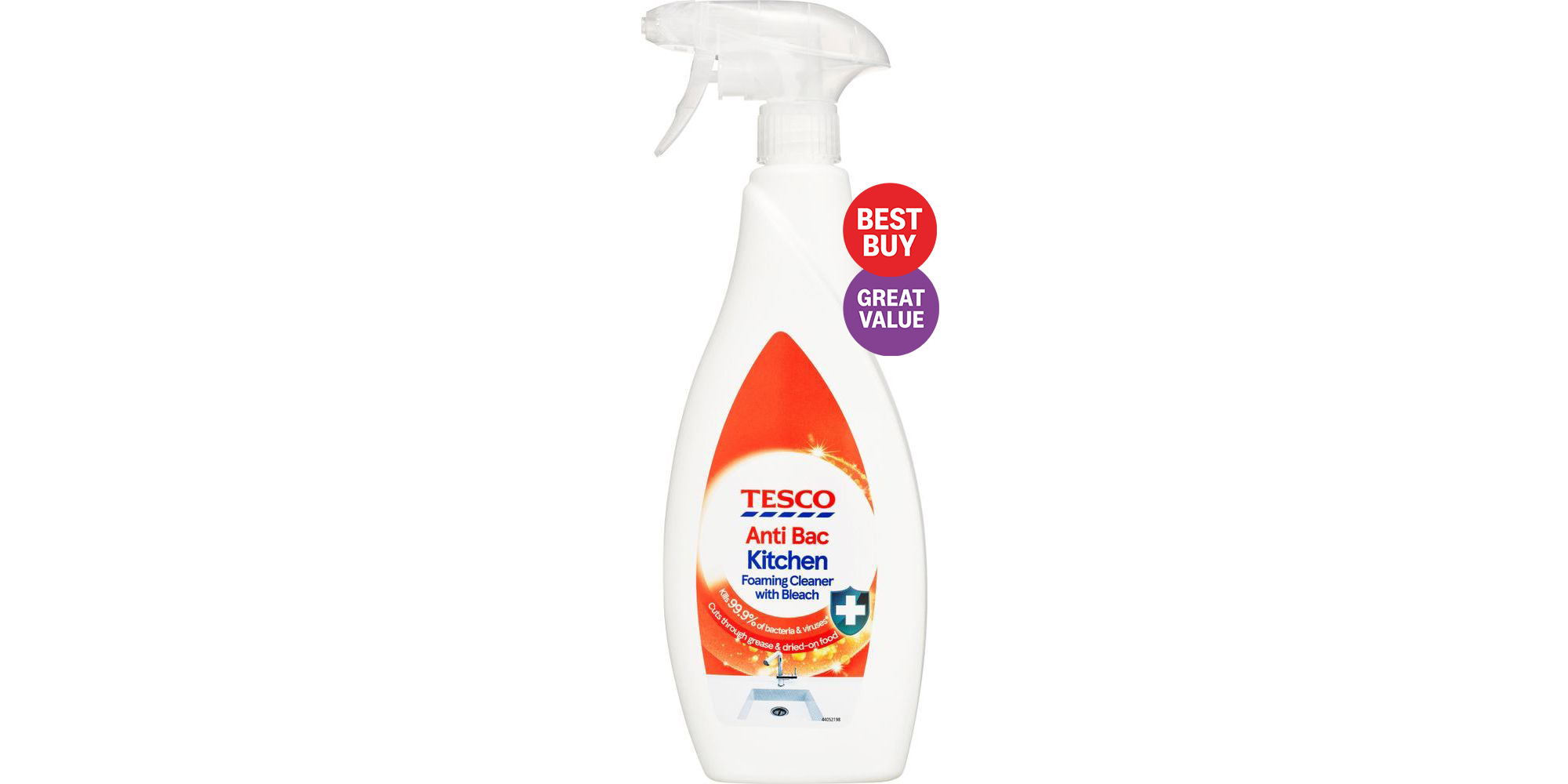 Tesco Anti Bacterial Kitchen Foaming Cleaner With Bleach
