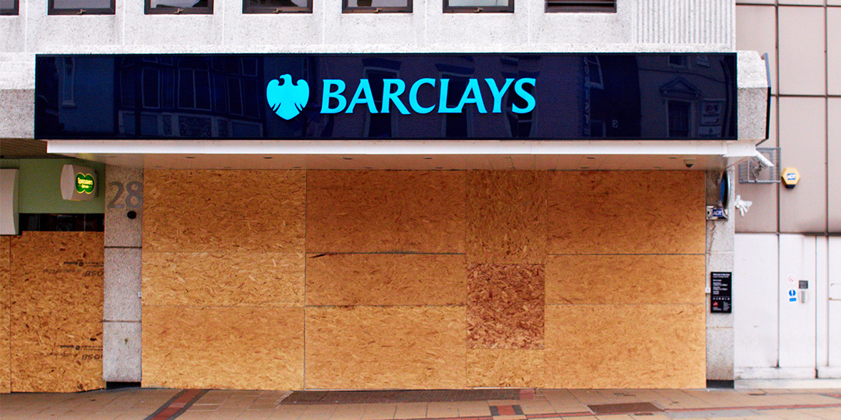 Closed Barclays branch