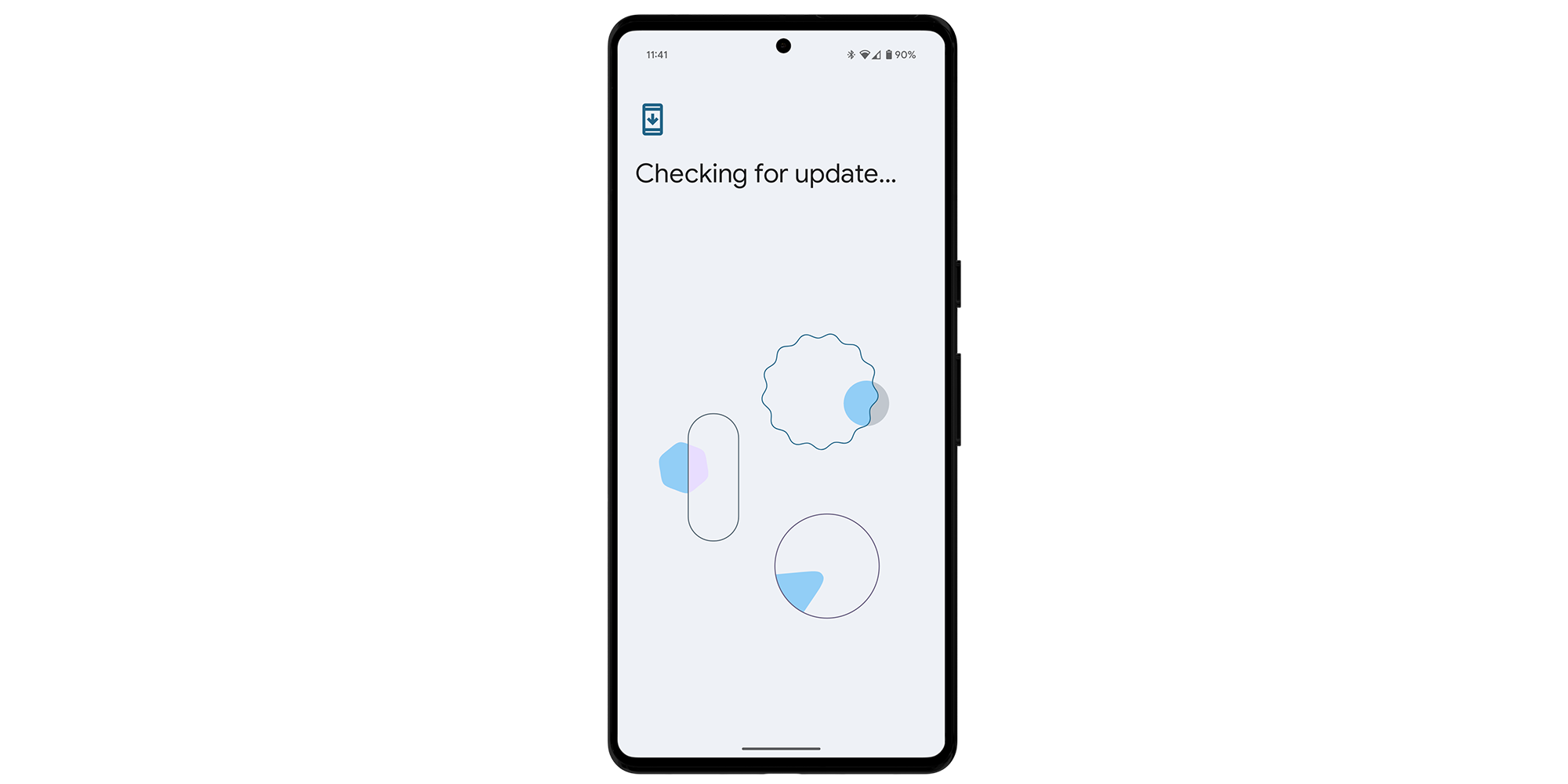Google Pixel update screen