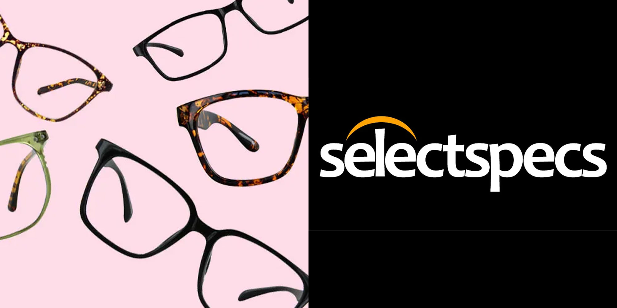 Selectspecs logo and images of glasses