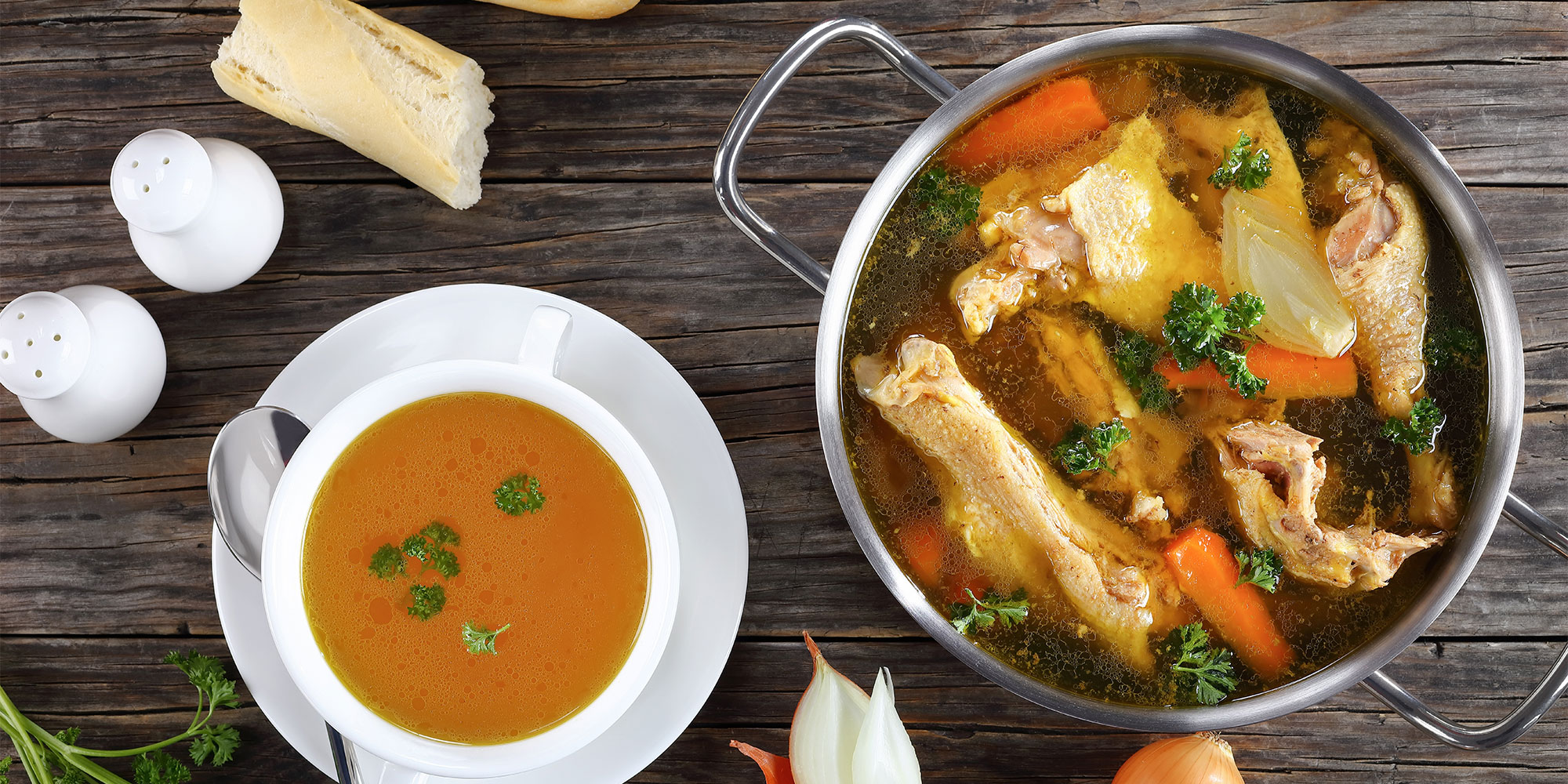 Chicken bone broth