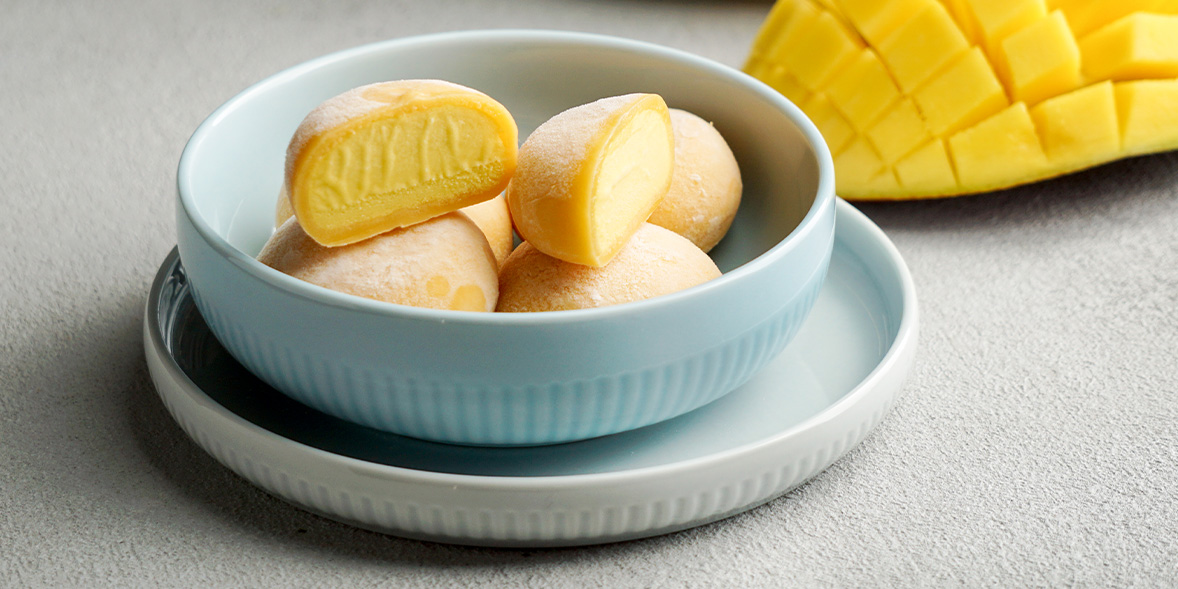 Mango mochi ice cream