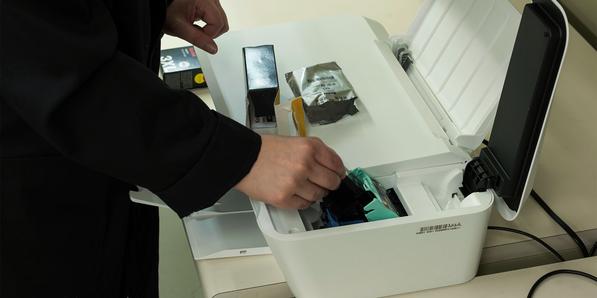 Printing costs installing ink cartridges