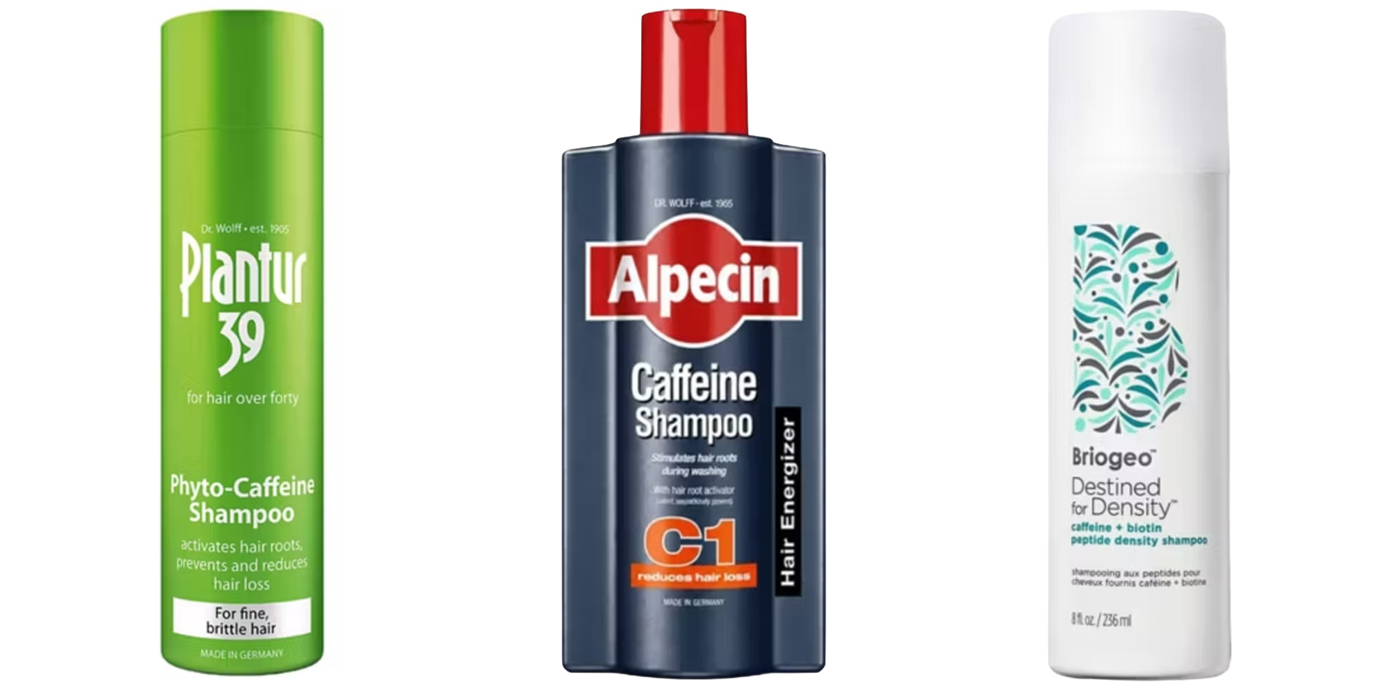 Caffeine shampoos