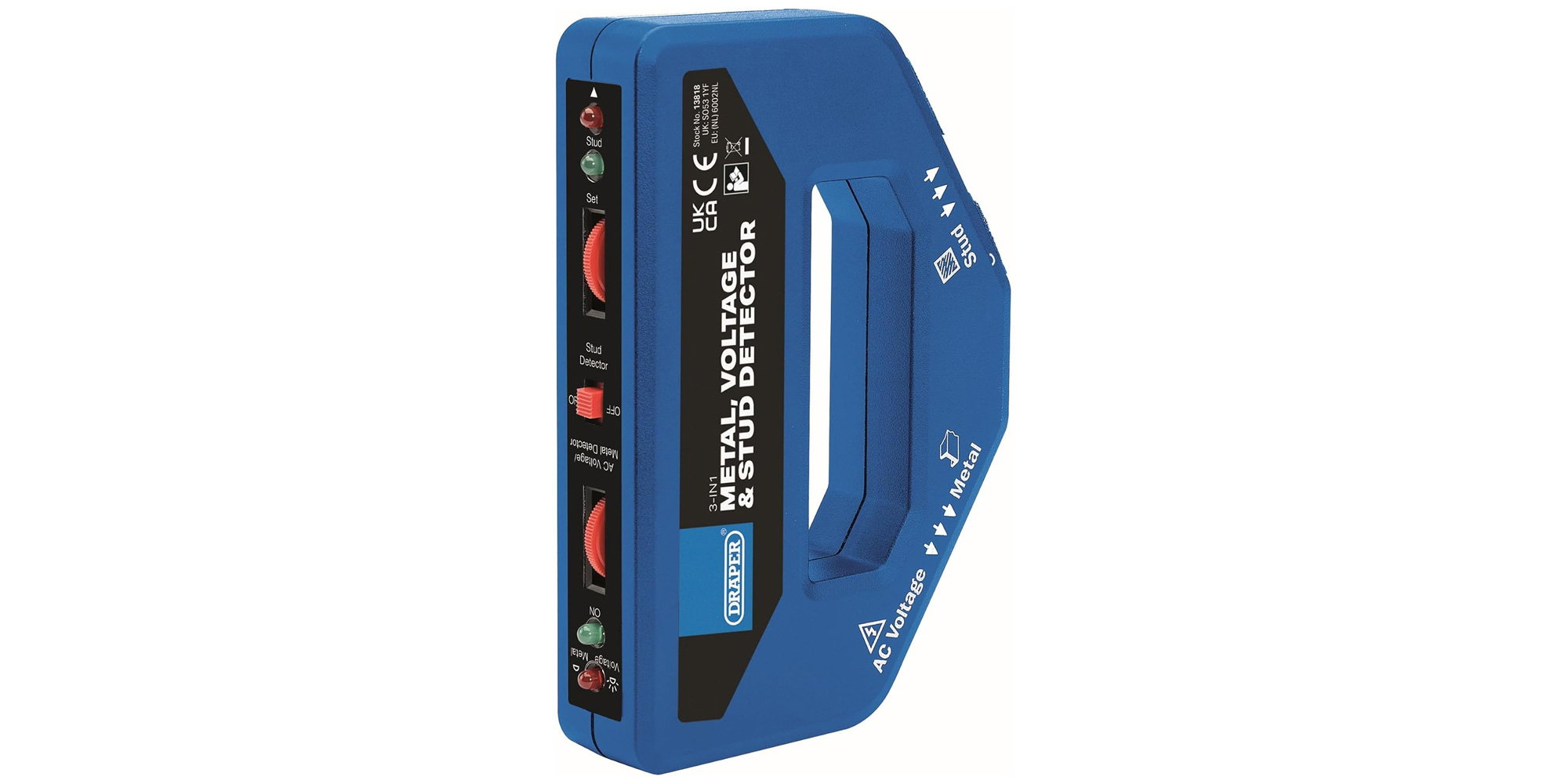 Draper 3-in-1 Metal Voltage Stud Detector