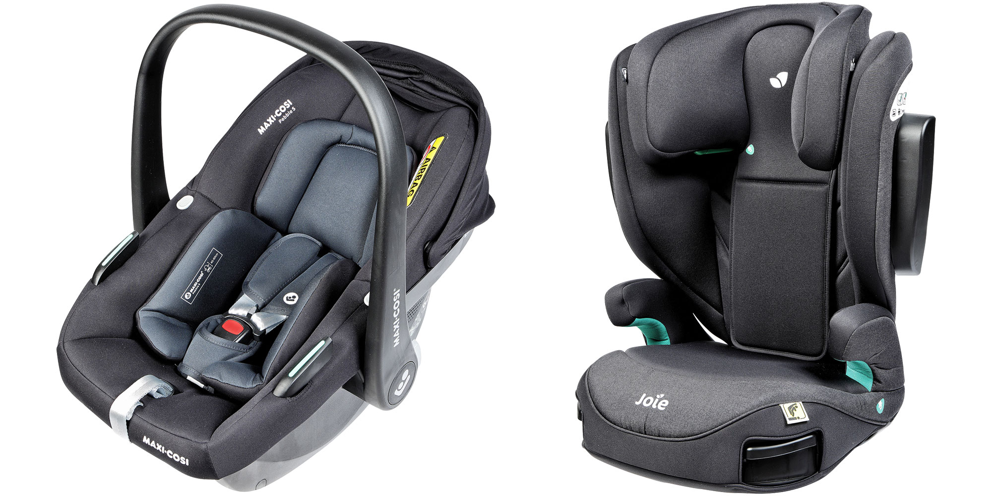 Maxi Cosi Pebble S and Joie i-Trillo car seats